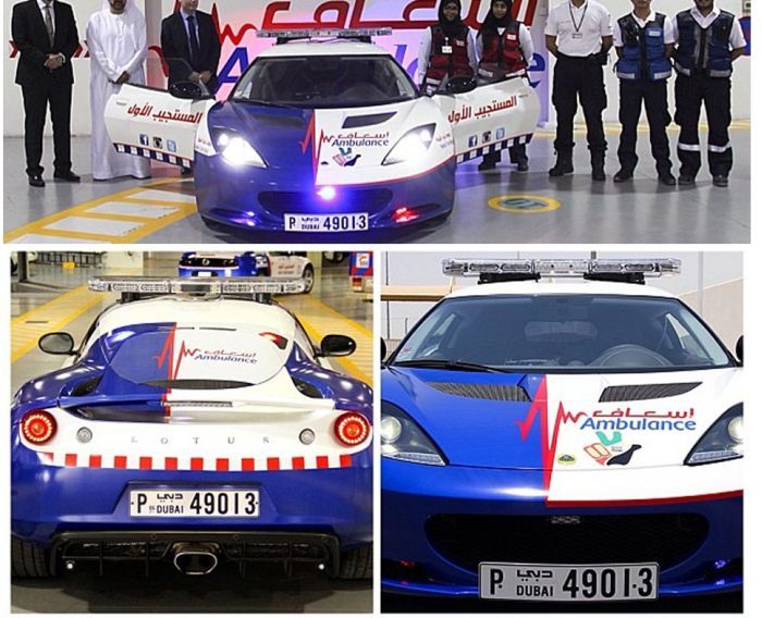 Новые кареты скорой помощи в Дубае