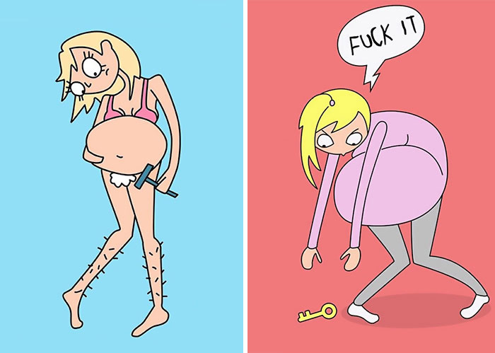 Трудности беременных в комиксах Лин Северинсен