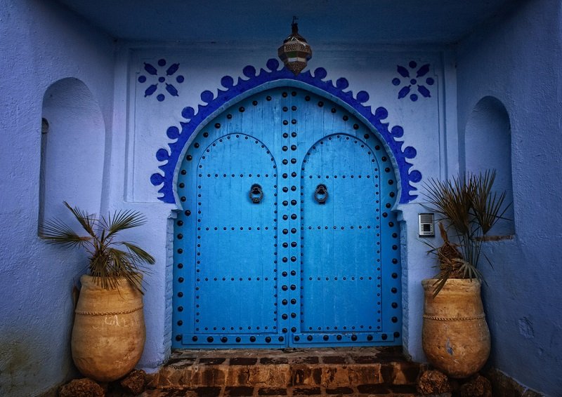 Синий город Шефшауэн в Марокко