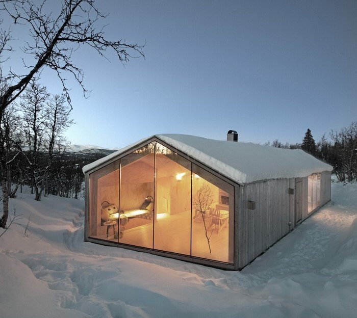 Уютный деревянный дом в норвежском городке Ол