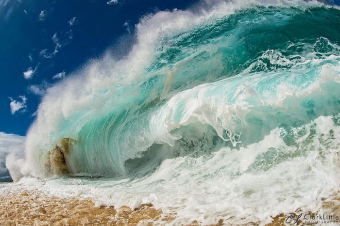 Океанские волны на  фотографиях Кларка Литтла