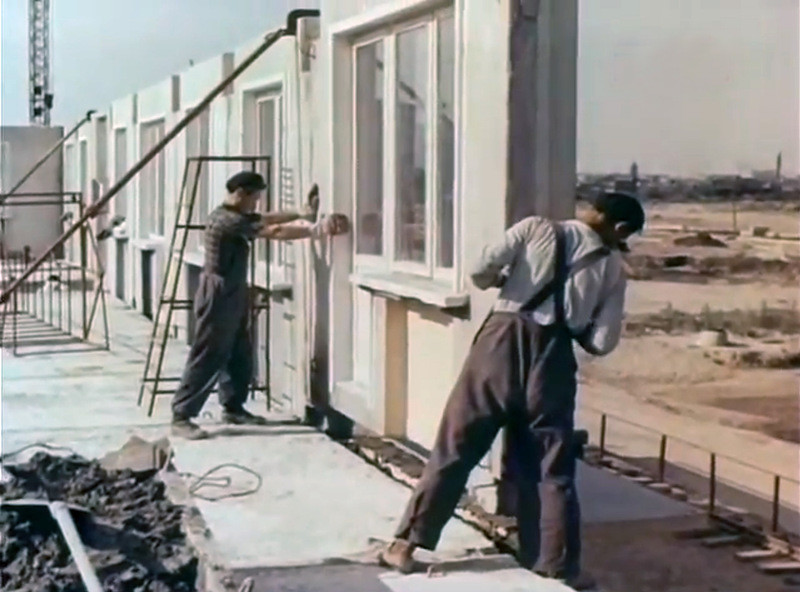 Как строили хрущевки в 1963 году