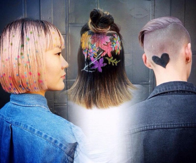 Новый модный тренд Instagram — трафареты на волосах