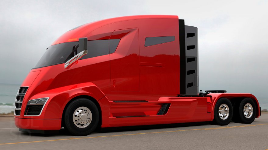 Tesla среди грузовиков: гибридный электрический тягач Nicola One