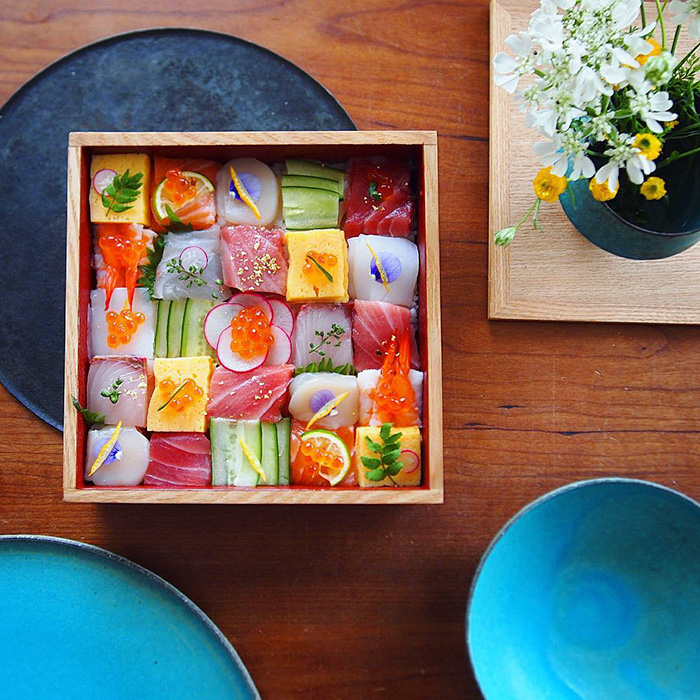 Мозаика из суши — последний тренд японской кулинарной моды
