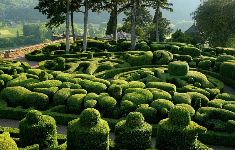 Чудесные сады Маркейссак (Jardins de Marqueyssac)