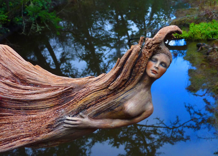 Потрясающие скульптуры из коряг дарят ощущение сказочного волшебства и чудес