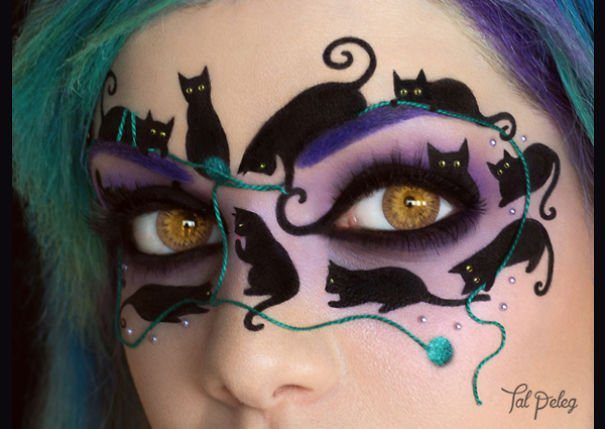 Хэллоуинский макияж глаз от Тал Пелег