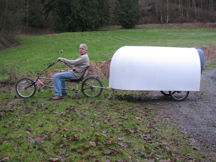 Американец построил велодомик для путешествий