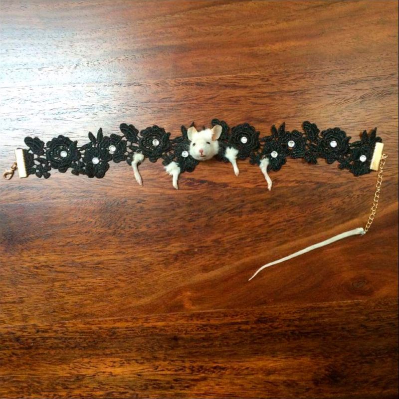 Ожерелье из мышки для любителей таксидермии