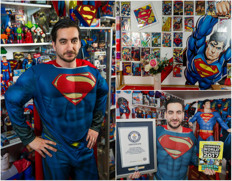 Фанат Супермена, попавший в Книгу рекордов Гиннесса