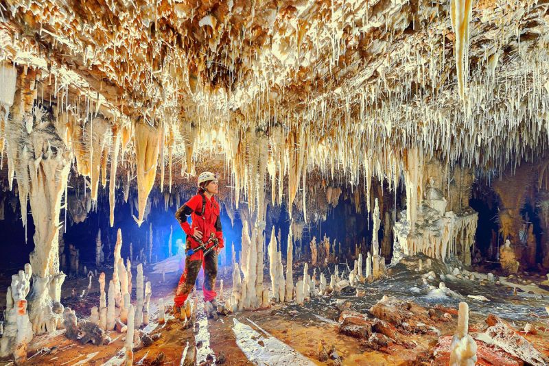 Красота доломитовой известняковой пещеры в Бразилии
