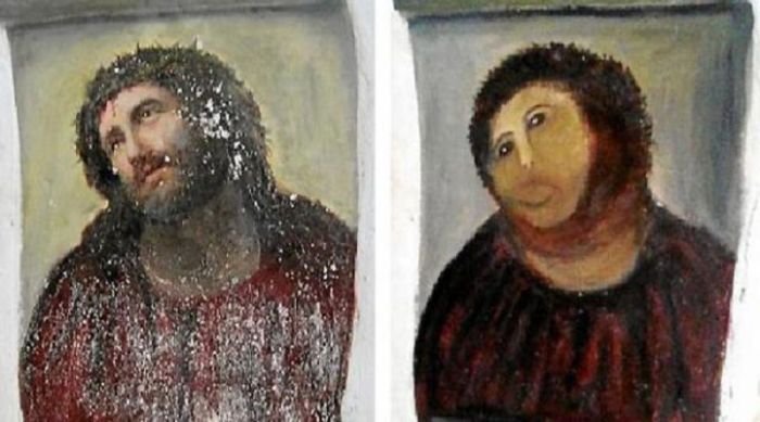Почему испорченную фреску Ecce Homo не стали восстанавливать