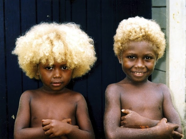 Чернокожие блондины из Меланезии