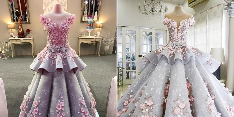 Невероятное свадебное платье-торт