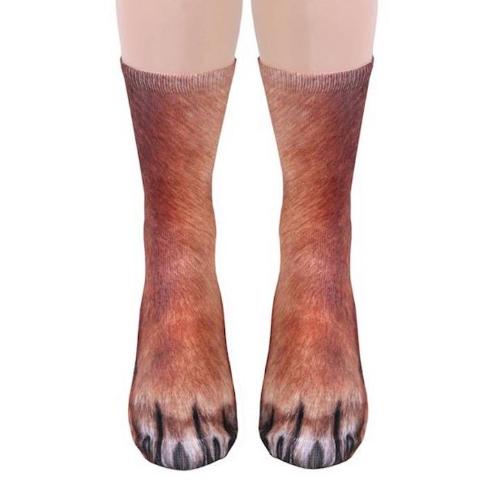 Необычные носки превратят ваши ноги в лапы животных