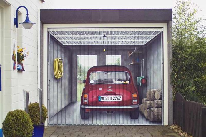Нескучные ворота для гаража
