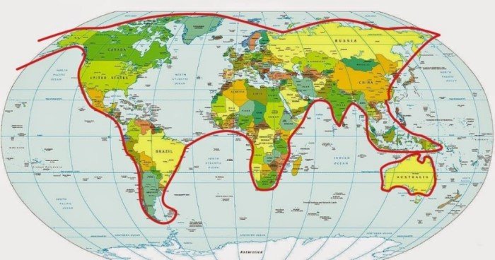 17 удивительных географических карт