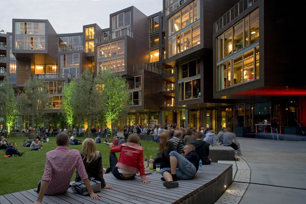 Современное университетское общежитие в Копенгагене