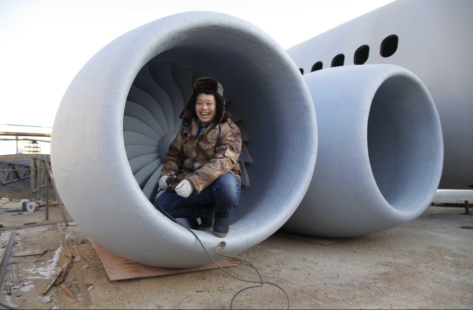 Китайский фермер создал копию Airbus А320 в натуральную величину