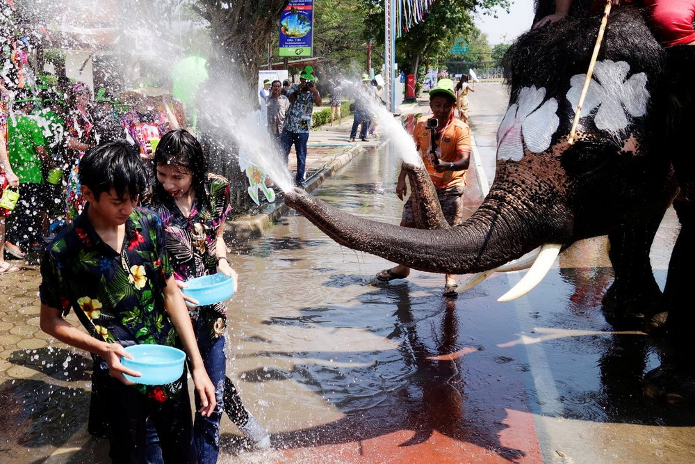 Фестиваль воды Сонгкран в Таиланде
