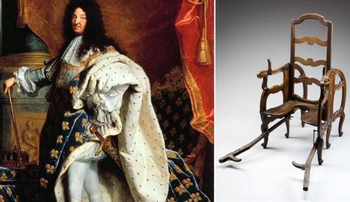 Король Франции Людовик XIV, который ввел моду на роды на спине