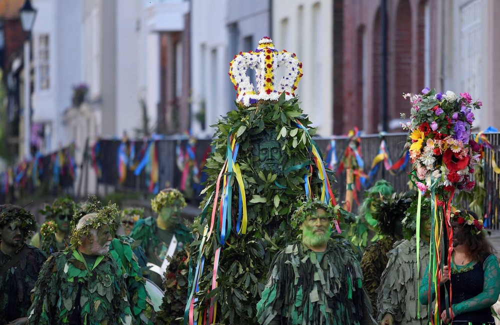 Традиционный фестиваль Jack In The Green в Великобритании