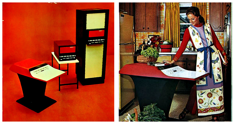 Кухонный компьютер Honeywell Kitchen для домохозяек 70-х