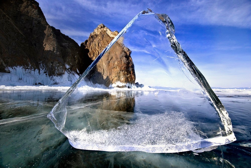 О прозрачности льда и стекла