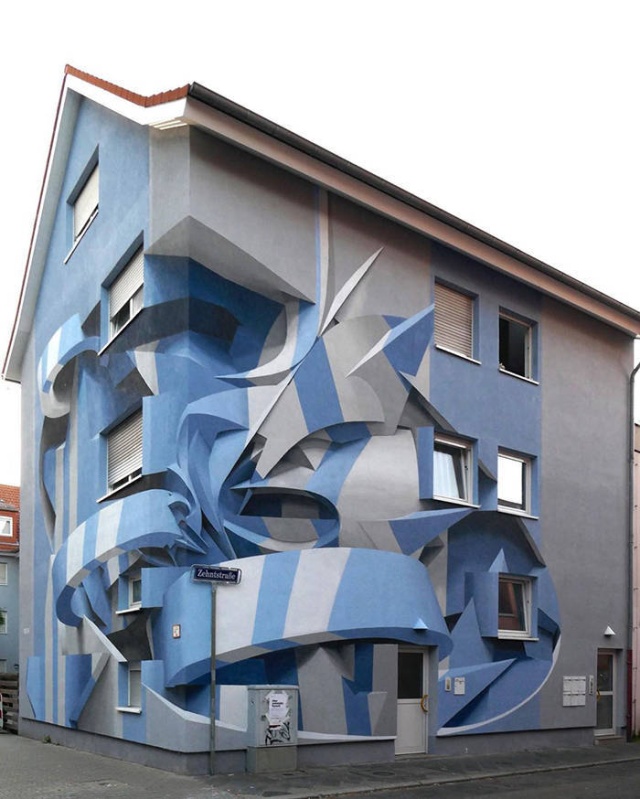 Потрясающие 3D-граффити и стрит-арт