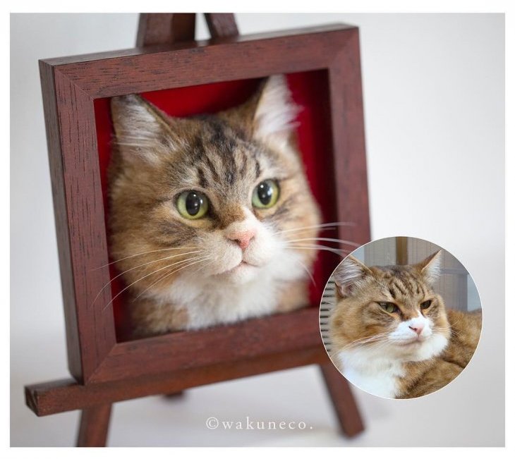 3D-портреты кошек от мастера Вакунеко из Японии
