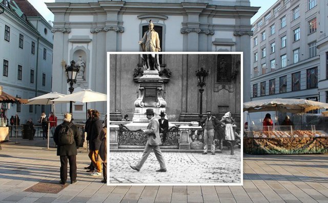 Архивные снимки Вены прошлого века и фото современной столицы
