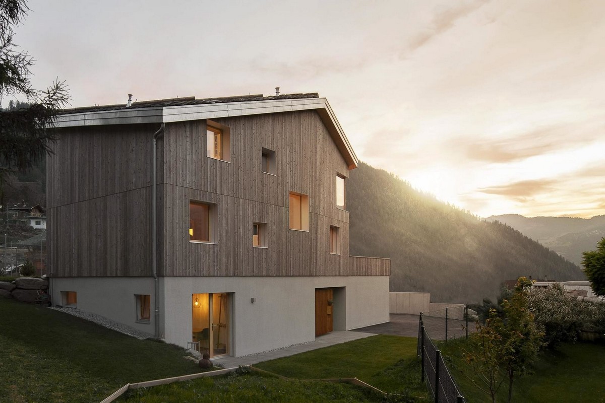 Современный дом в Швейцарских Альпах