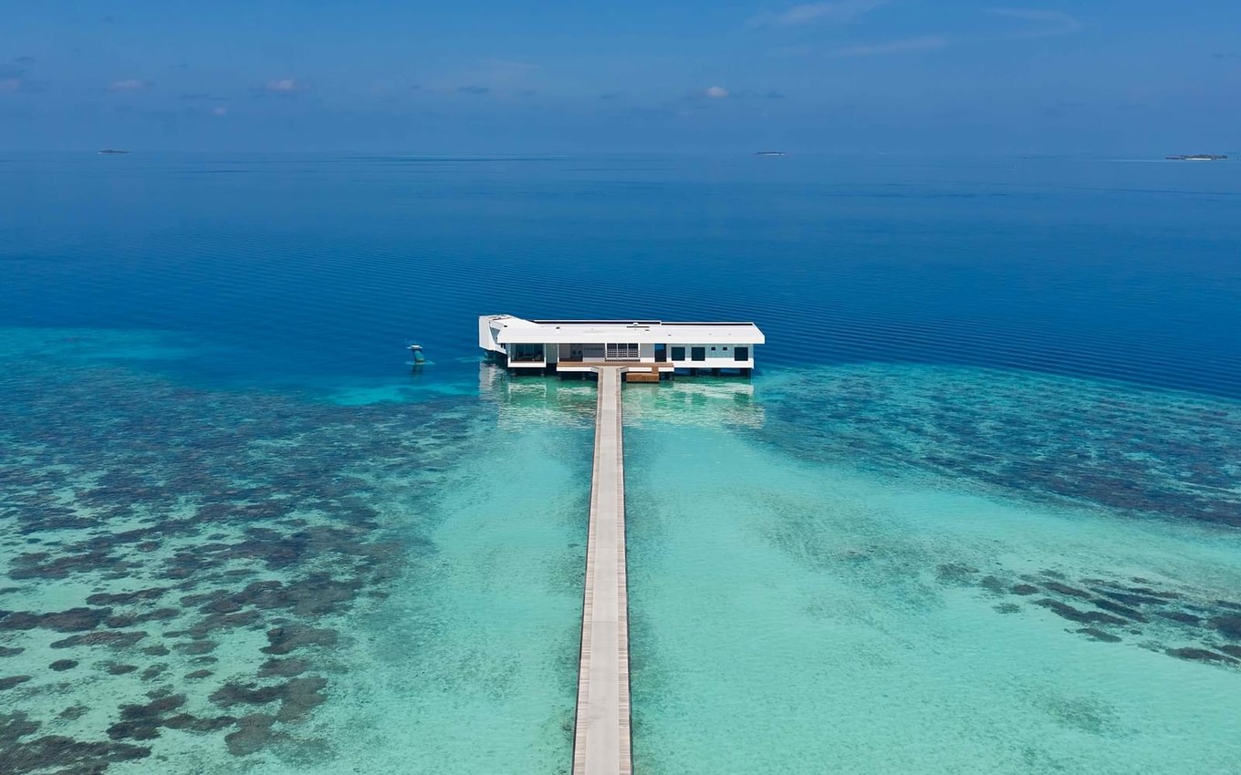 Подводная вилла в отеле на Мальдивах