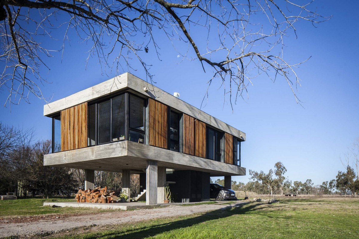 Уютный семейный бетонный дом в Аргентине