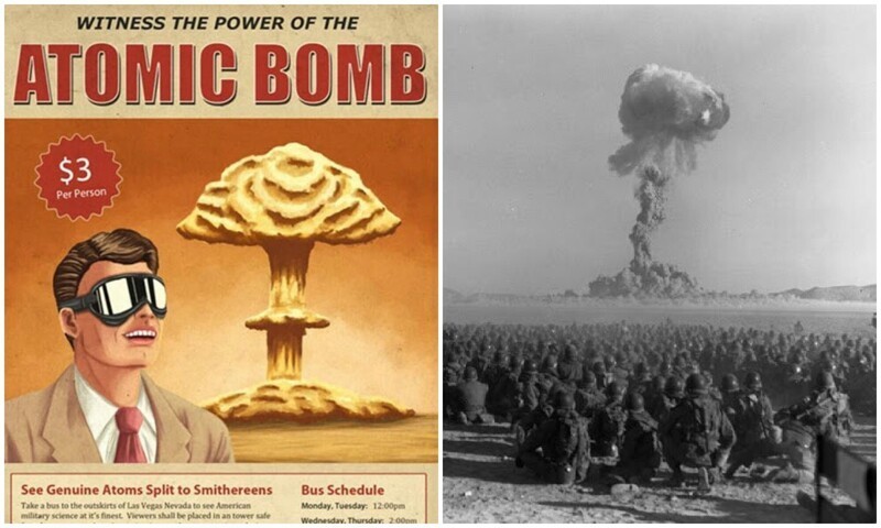Ядерные взрывы были аттракционом для туристов в 50-е