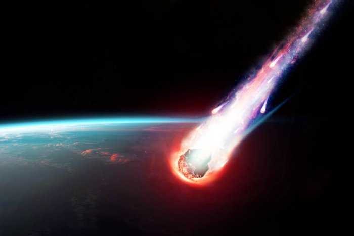 А если метеорит упадет на Землю со скоростью света?