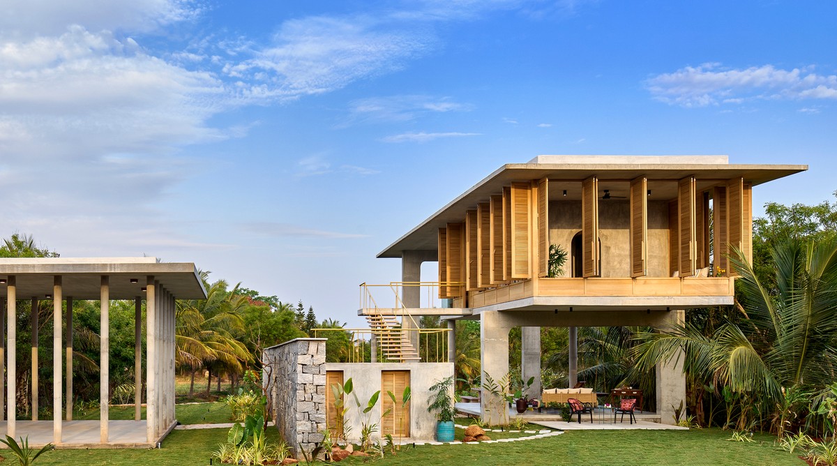 Загородный дом-курорт с павильоном в Индии