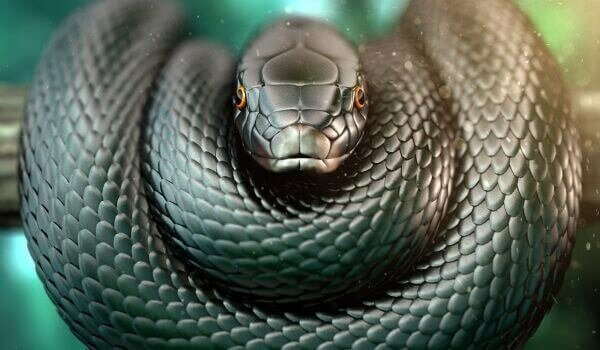 Что случится, если ядовитая змея укусит сама себя?