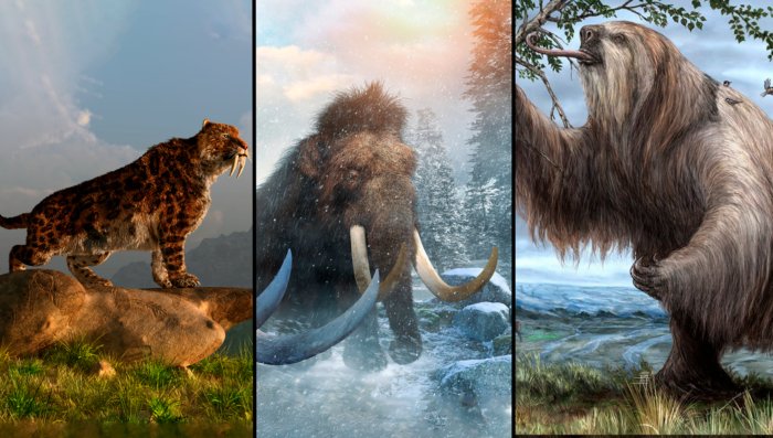Почему исчезли мамонты, гигантские ленивцы и саблезубые тигры?