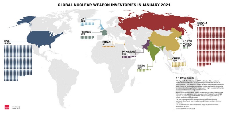 Ядерный клуб: список ядерных держав мира на 2022 год