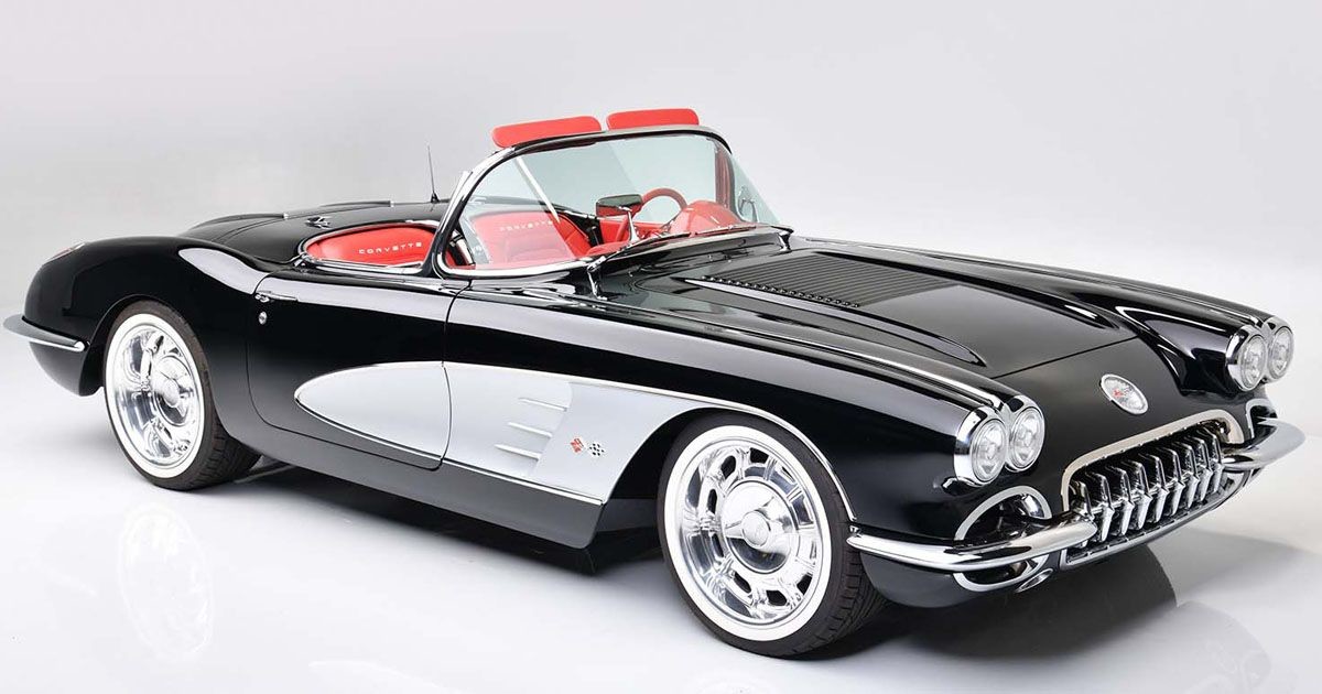 Потрясающий Corvette рестомод 1958 года с двигателем V8