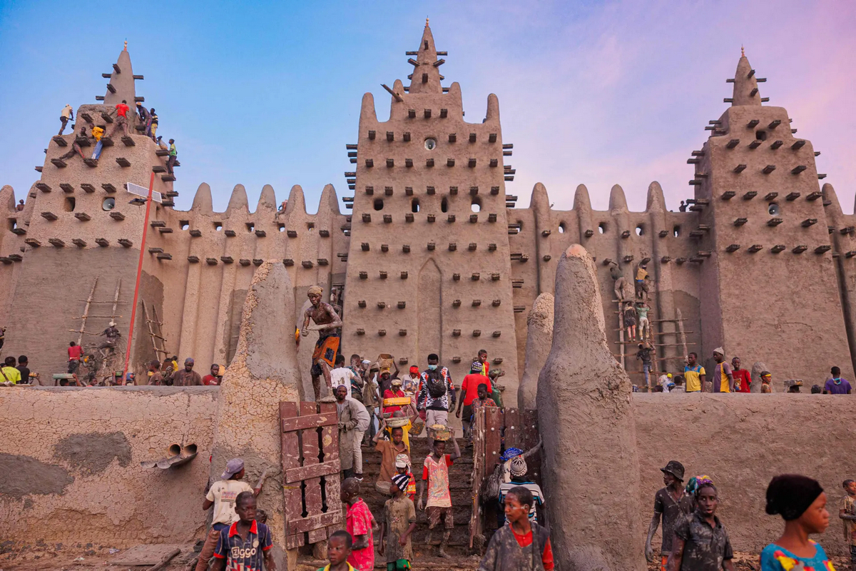 Восстановление Великой мечети Дженне в Мали